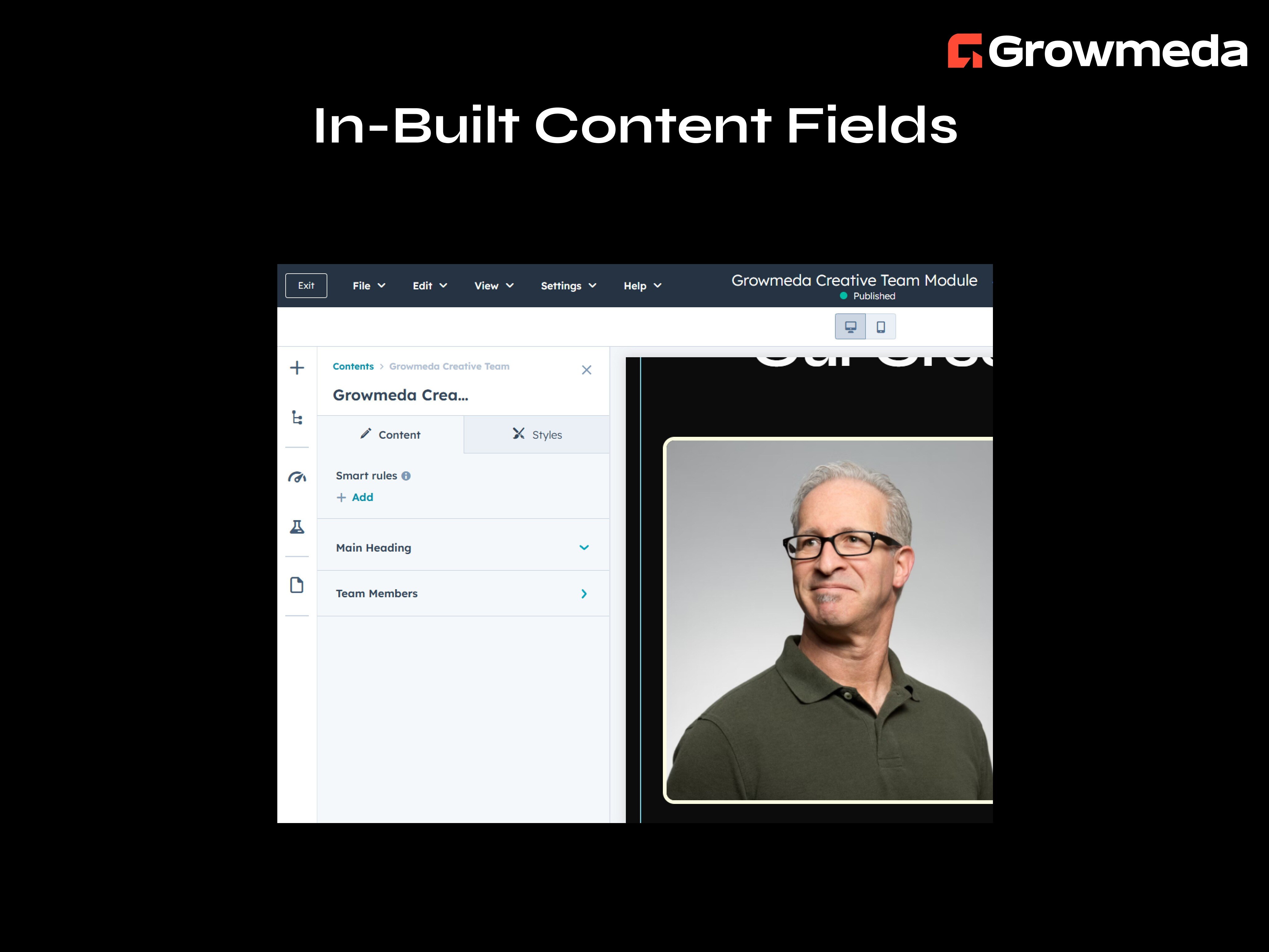 Content Fields for content customizations