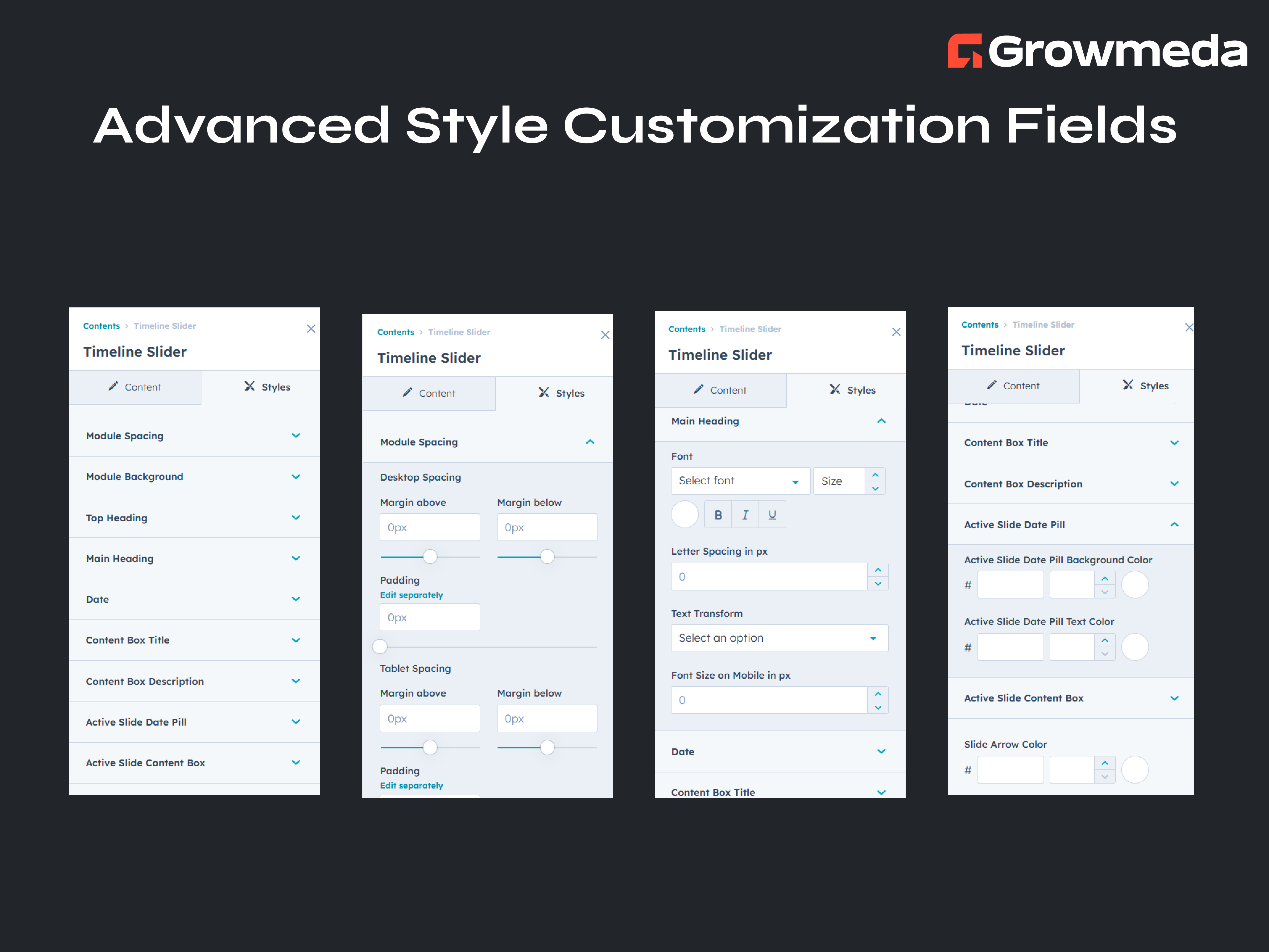 Advanced Style Customization Fields