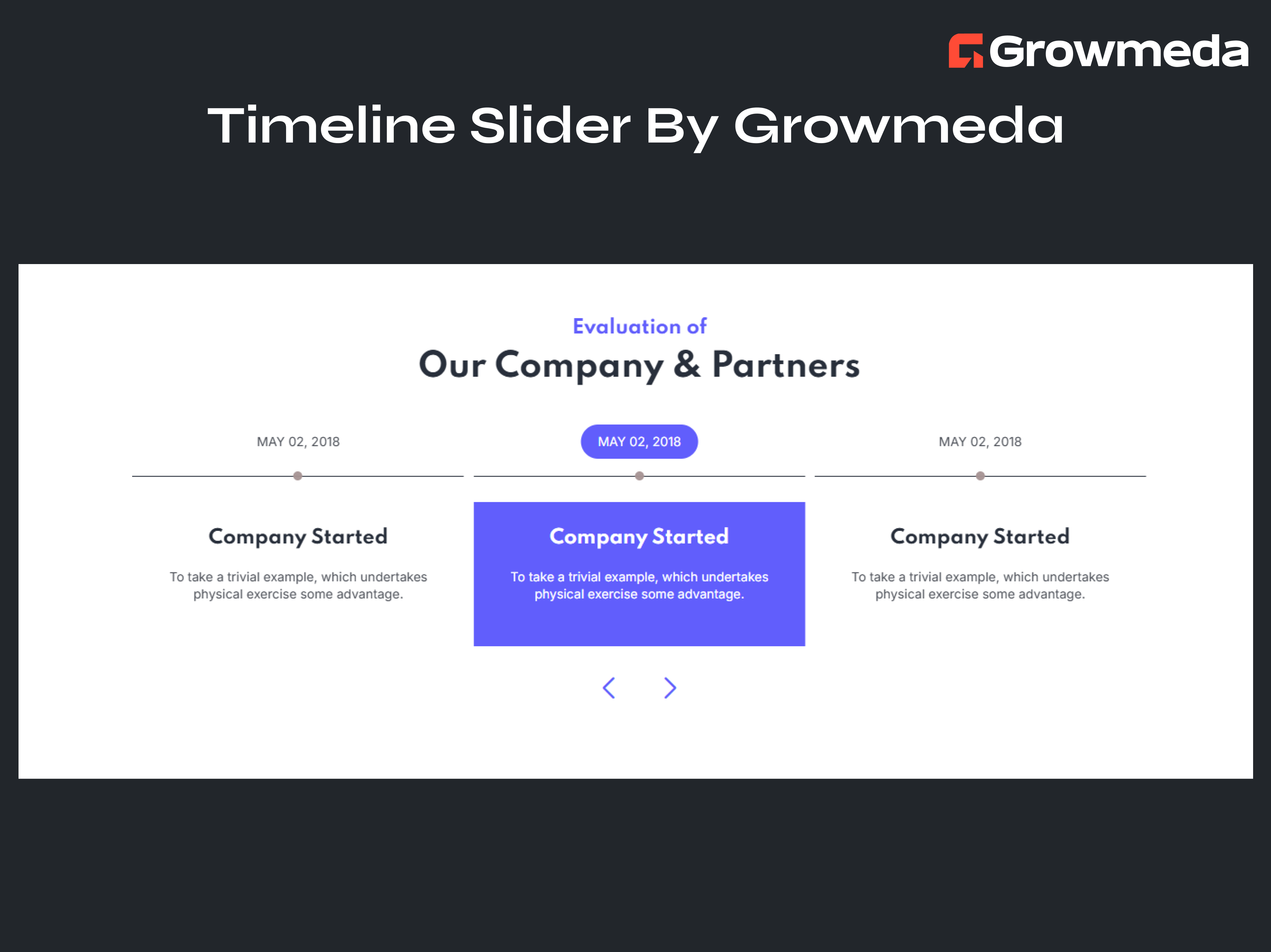 Advanced Timeline Slider Module By Growmeda