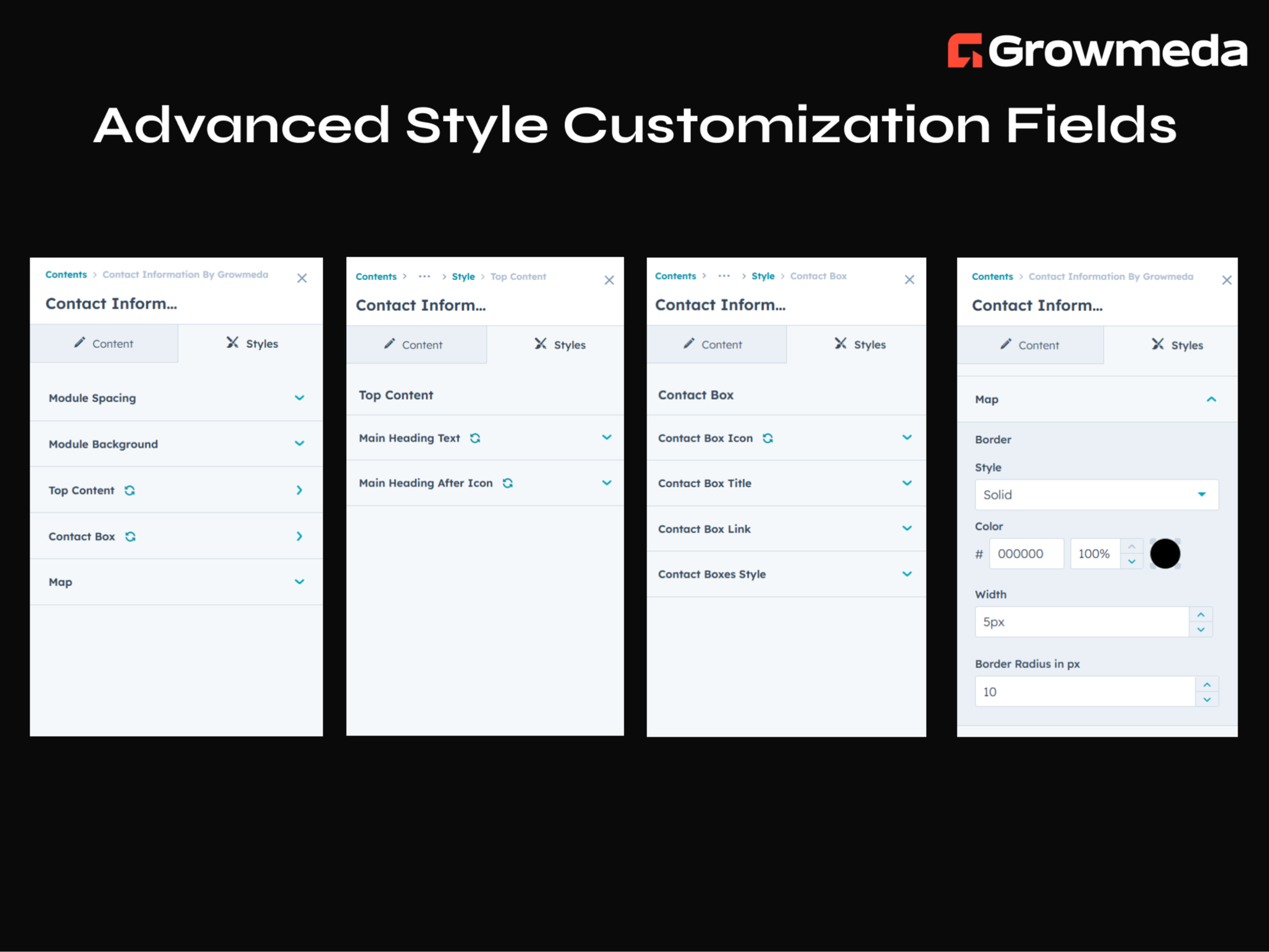 Advanced Style Customization Fields