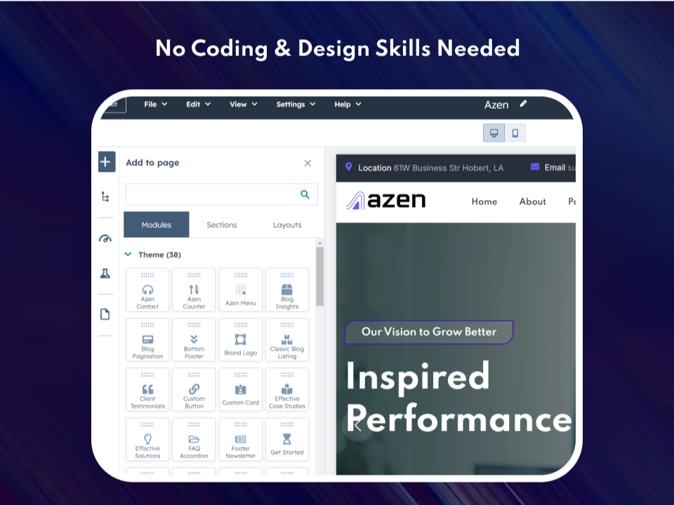 Built for Marketers, no code skills required