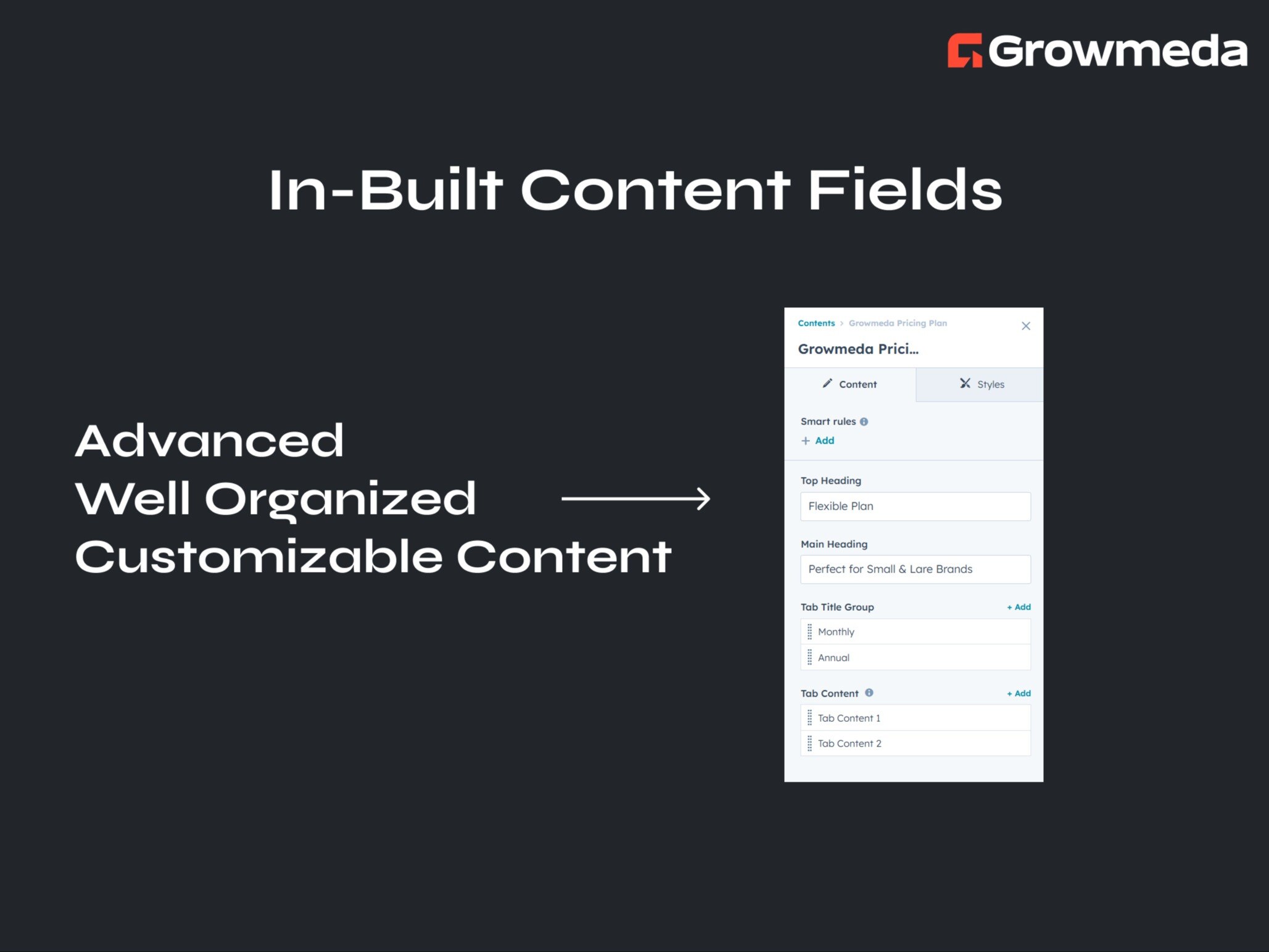 Customizable Plan Details